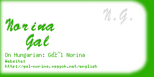 norina gal business card